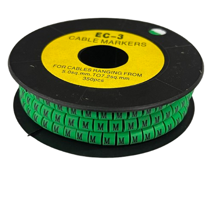 Cable (M) Marker 5.0mm to 7.2mm EC-3G 350pcs Green