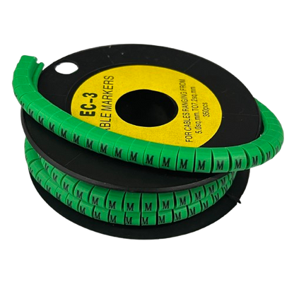 Cable (M) Marker 5.0mm to 7.2mm EC-3G 350pcs Green