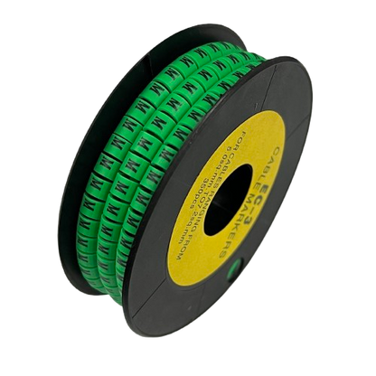 Cable (M) Marker 5.0mm to 7.2mm EC-3G 350pcs Green