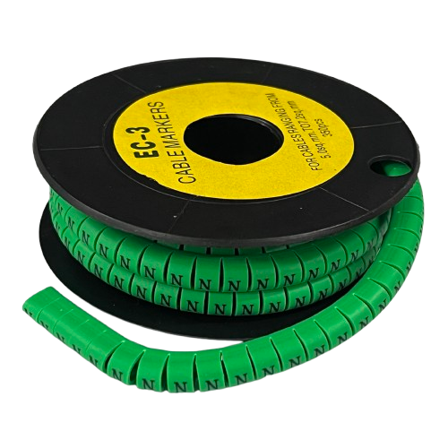 Cable (N) Marker 5.0mm to 7.2mm EC-3G 350pcs Green