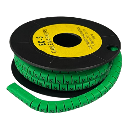 Cable (N) Marker 5.0mm to 7.2mm EC-3G 350pcs Green