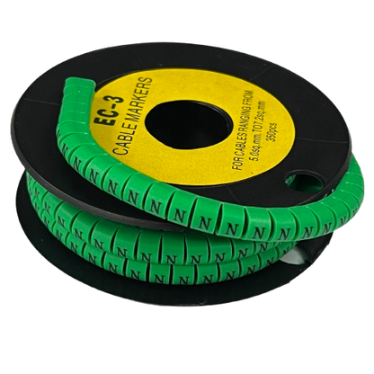 Cable (N) Marker 5.0mm to 7.2mm EC-3G 350pcs Green