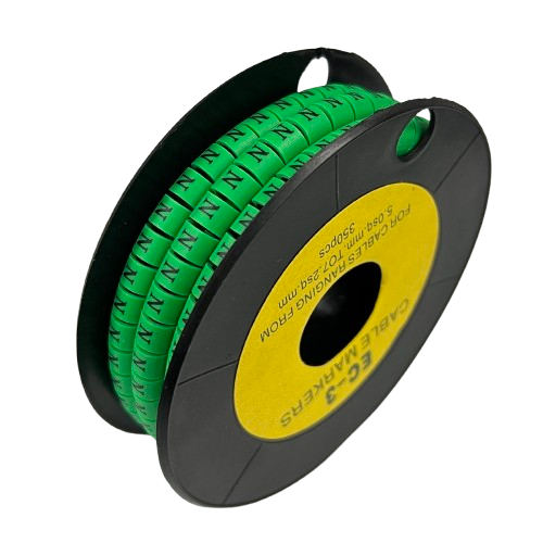 Cable (N) Marker 5.0mm to 7.2mm EC-3G 350pcs Green