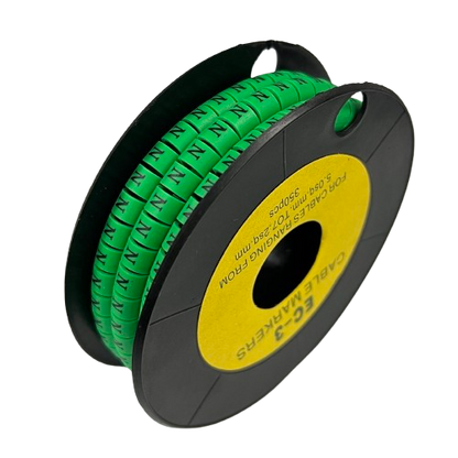 Cable (N) Marker 5.0mm to 7.2mm EC-3G 350pcs Green
