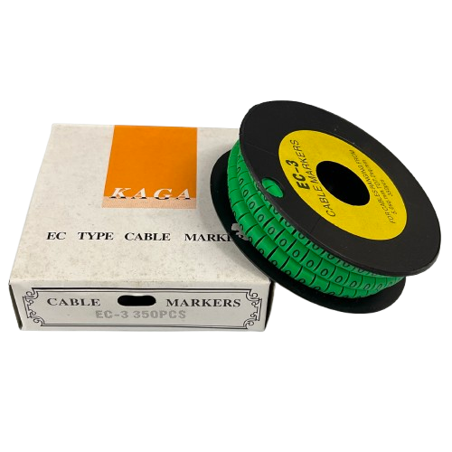 Cable (O) Marker 5.0mm to 7.2mm EC-3G 350pcs Green