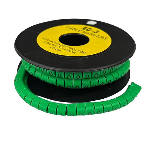 Cable (O) Marker 5.0mm to 7.2mm EC-3G 350pcs Green