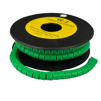 Cable (O) Marker 5.0mm to 7.2mm EC-3G 350pcs Green