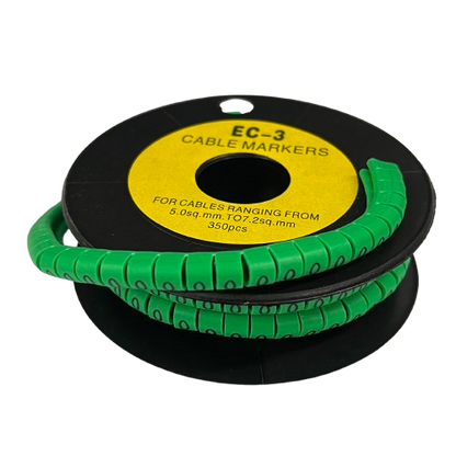Cable (O) Marker 5.0mm to 7.2mm EC-3G 350pcs Green