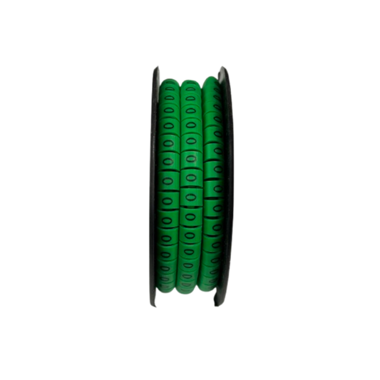 Cable (O) Marker 5.0mm to 7.2mm EC-3G 350pcs Green  Wire Tagging