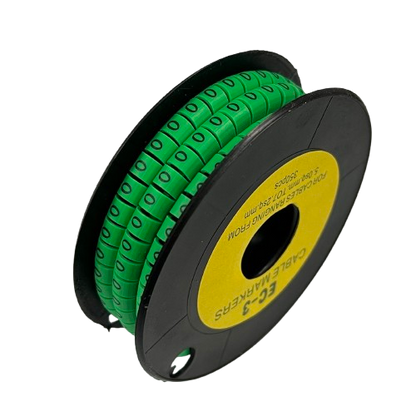 Cable (O) Marker 5.0mm to 7.2mm EC-3G 350pcs Green