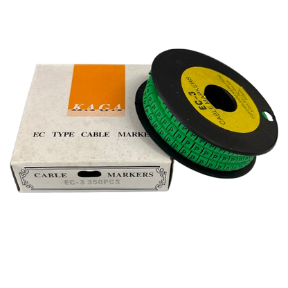 Cable (P) Marker 5.0mm to 7.2mm EC-3G 350pcs Green