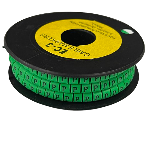Cable (P) Marker 5.0mm to 7.2mm EC-3G 350pcs Green