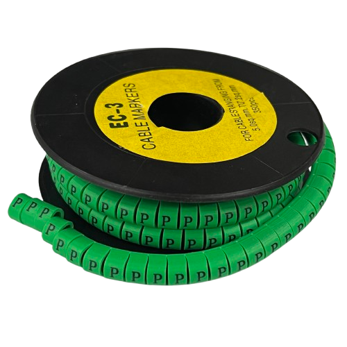 Cable (P) Marker 5.0mm to 7.2mm EC-3G 350pcs Green
