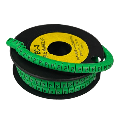 Cable (P) Marker 5.0mm to 7.2mm EC-3G 350pcs Green