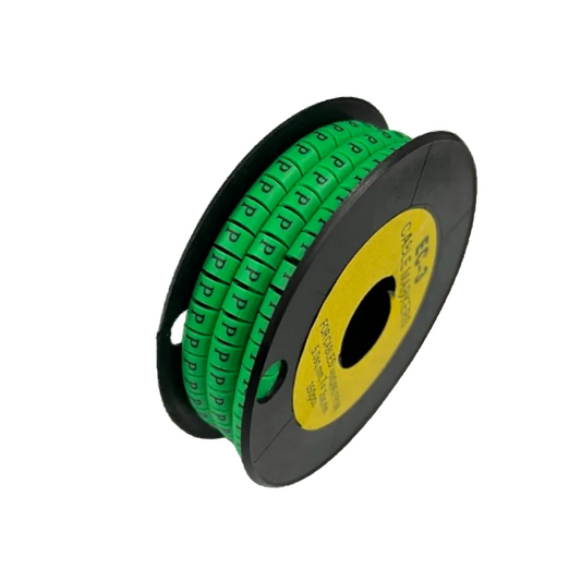 Cable (P) Marker 5.0mm to 7.2mm EC-3G 350pcs Green  Wire Tagging