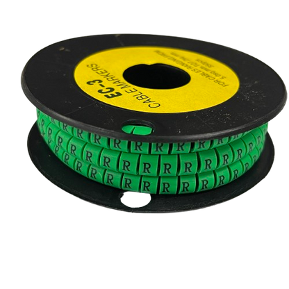 Cable (R) Marker 5.0mm to 7.2mm EC-3G 350pcs Green