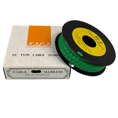 Cable (S) Marker 5.0mm to 7.2mm EC-3G 350pcs Green