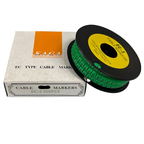 Cable (S) Marker 5.0mm to 7.2mm EC-3G 350pcs Green