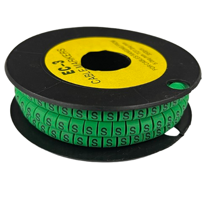 Cable (S) Marker 5.0mm to 7.2mm EC-3G 350pcs Green