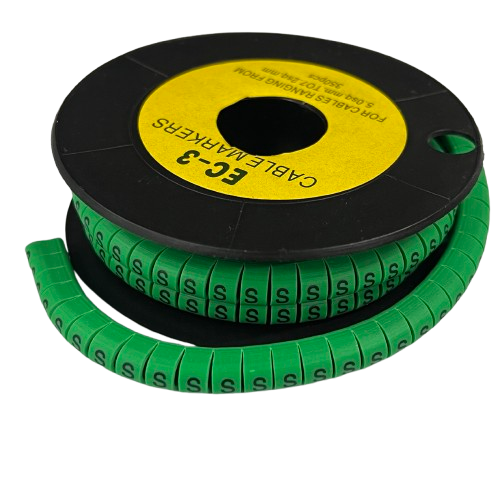 Cable (S) Marker 5.0mm to 7.2mm EC-3G 350pcs Green