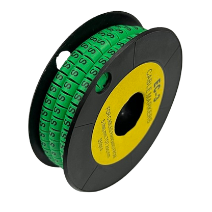 Cable (S) Marker 5.0mm to 7.2mm EC-3G 350pcs Green