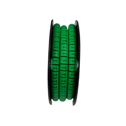 Cable (T) Marker 5.0mm to 7.2mm EC-3G 350pcs Green  Wire Tagging