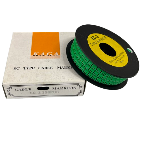Cable (U) Marker 5.0mm to 7.2mm EC-3G 350pcs Green