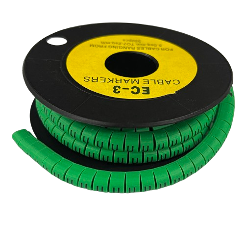Cable (U) Marker 5.0mm to 7.2mm EC-3G 350pcs Green