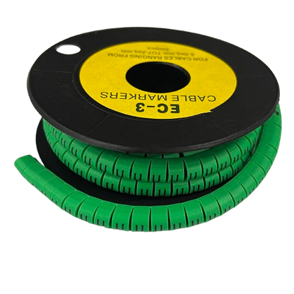 Cable (U) Marker 5.0mm to 7.2mm EC-3G 350pcs Green