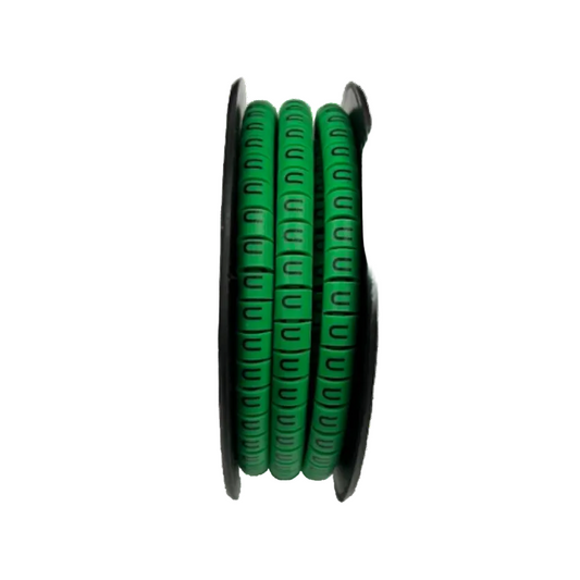 Cable (U) Marker 5.0mm to 7.2mm EC-3G 350pcs Green  Wire Tagging
