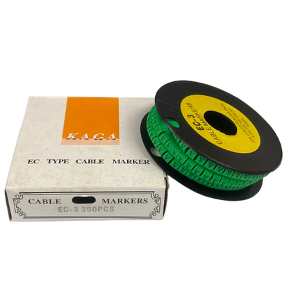 Cable (V) Marker 5.0mm to 7.2mm EC-3G 350pcs Green