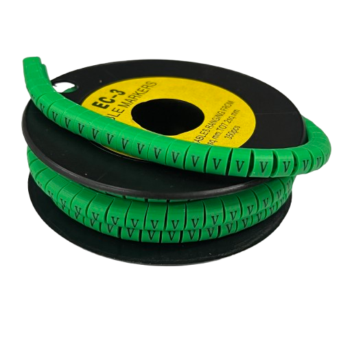 Cable (V) Marker 5.0mm to 7.2mm EC-3G 350pcs Green