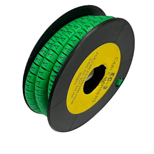 Cable (V) Marker 5.0mm to 7.2mm EC-3G 350pcs Green