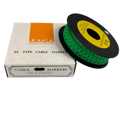 Cable (W) Marker 5.0mm to 7.2mm EC-3G 350pcs Green