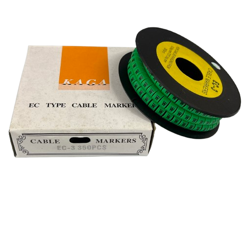 Cable (W) Marker 5.0mm to 7.2mm EC-3G 350pcs Green