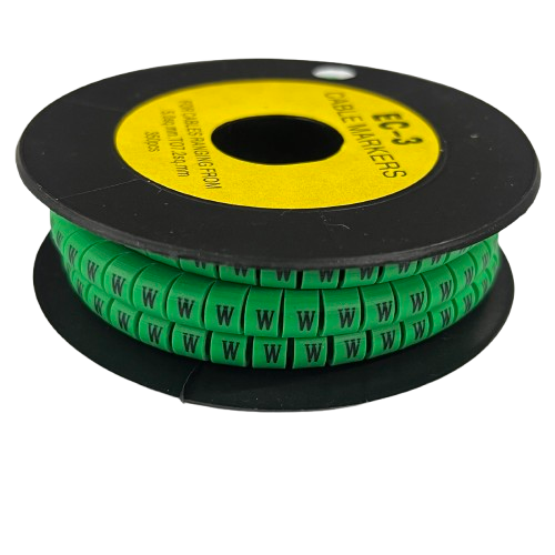 Cable (W) Marker 5.0mm to 7.2mm EC-3G 350pcs Green