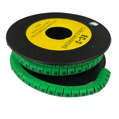 Cable (W) Marker 5.0mm to 7.2mm EC-3G 350pcs Green
