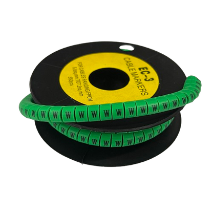Cable (W) Marker 5.0mm to 7.2mm EC-3G 350pcs Green