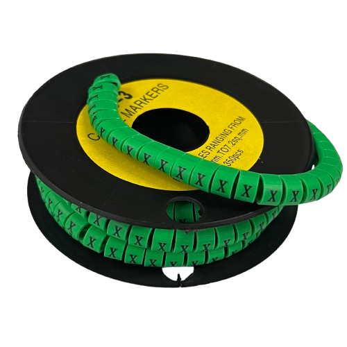 Cable (X) Marker 5.0mm to 7.2mm EC-3G 350pcs Green