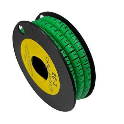 Cable (X) Marker 5.0mm to 7.2mm EC-3G 350pcs Green