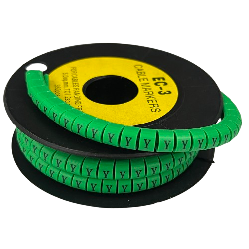 Cable (Y) Marker 5.0mm to 7.2mm EC-3G 350pcs Green
