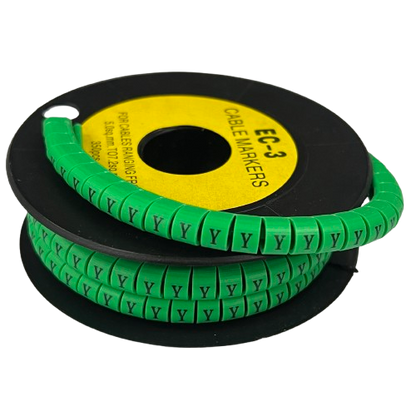 Cable (Y) Marker 5.0mm to 7.2mm EC-3G 350pcs Green