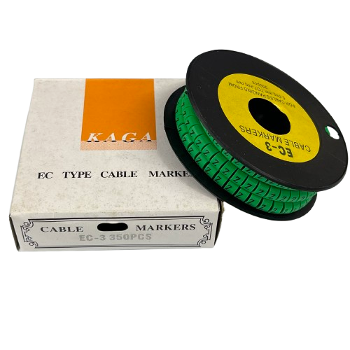 Cable (Z) Marker 5.0mm to 7.2mm EC-3G 350pcs Green