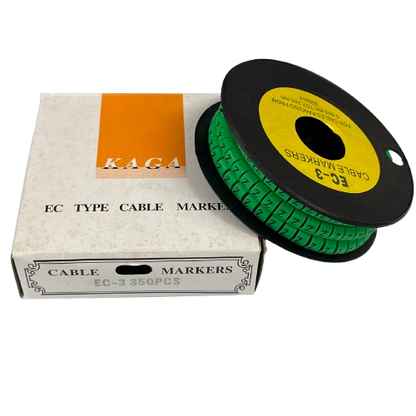 Cable (Z) Marker 5.0mm to 7.2mm EC-3G 350pcs Green