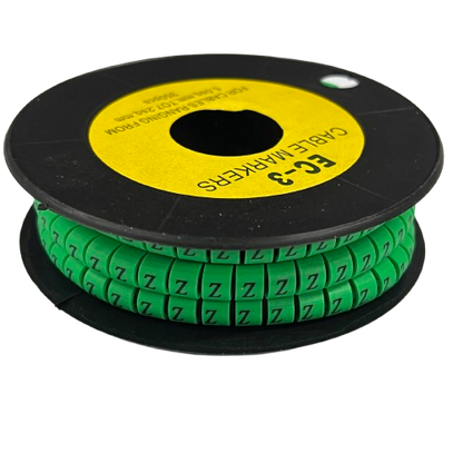 Cable (Z) Marker 5.0mm to 7.2mm EC-3G 350pcs Green