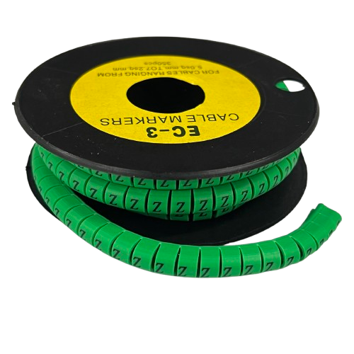 Cable (Z) Marker 5.0mm to 7.2mm EC-3G 350pcs Green
