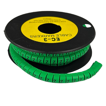 Cable (Z) Marker 5.0mm to 7.2mm EC-3G 350pcs Green