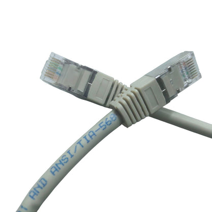 China Cat 6a UTP Patch Cord Cable 4 Pairs Gray 0.5 Meter