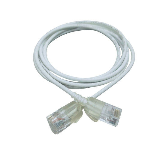 China Cat 6a UTP Patch Cord Cable 4 Pairs White 0.5 Meter