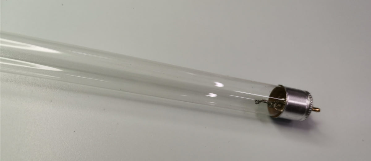 28W T-5 UV-C Germicidal fluorescent tube from China with clear glass and metal pins
